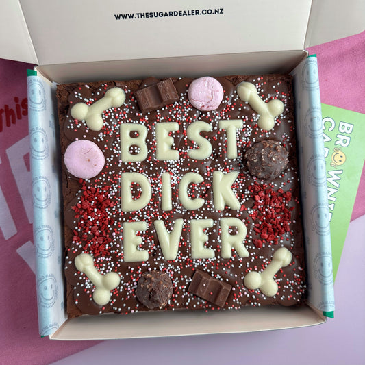 Custom message dick brownie