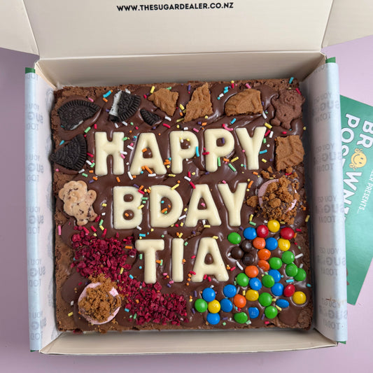Custom message loaded brownie