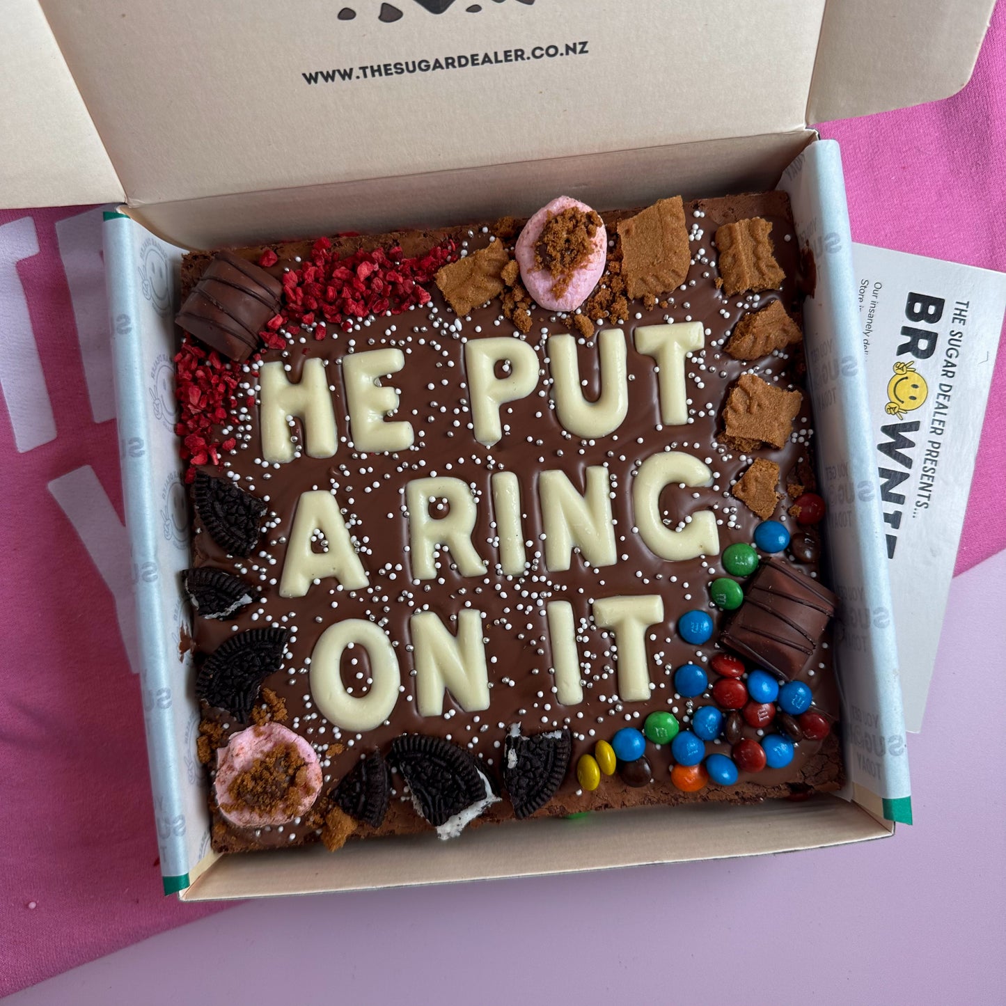 Custom message loaded brownie