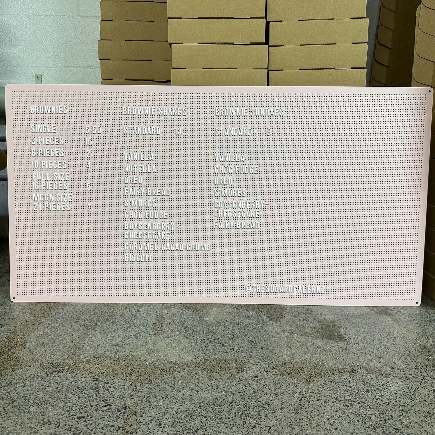 Menu display