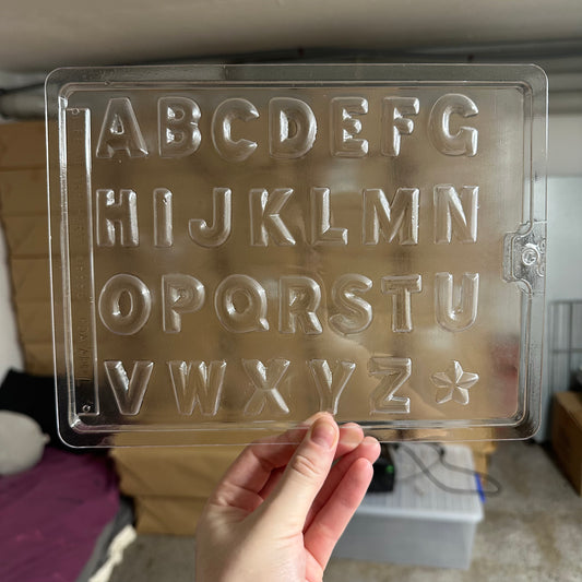 Alphabet chocolate mould