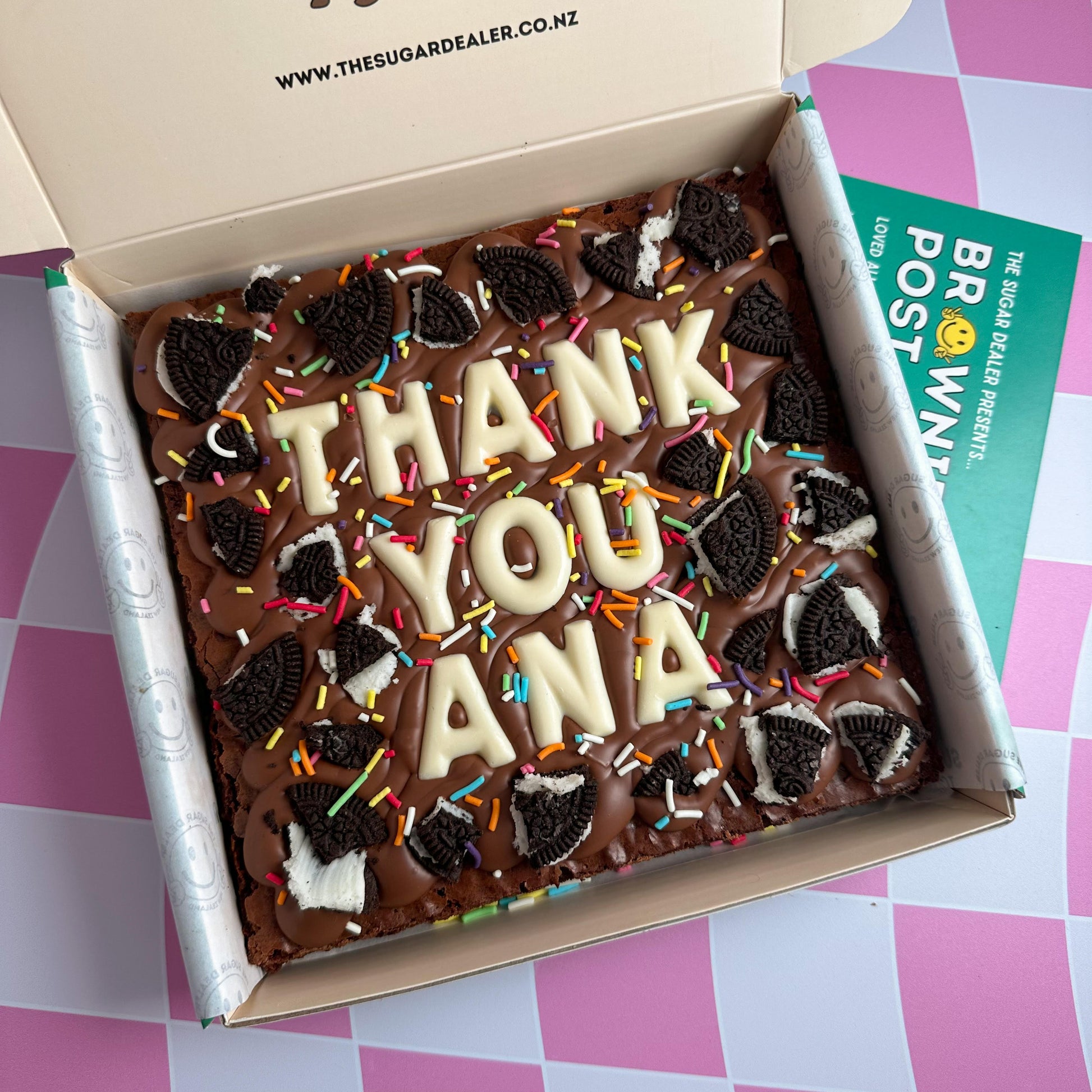 custom message brownie - the perfect gift for all occasions!