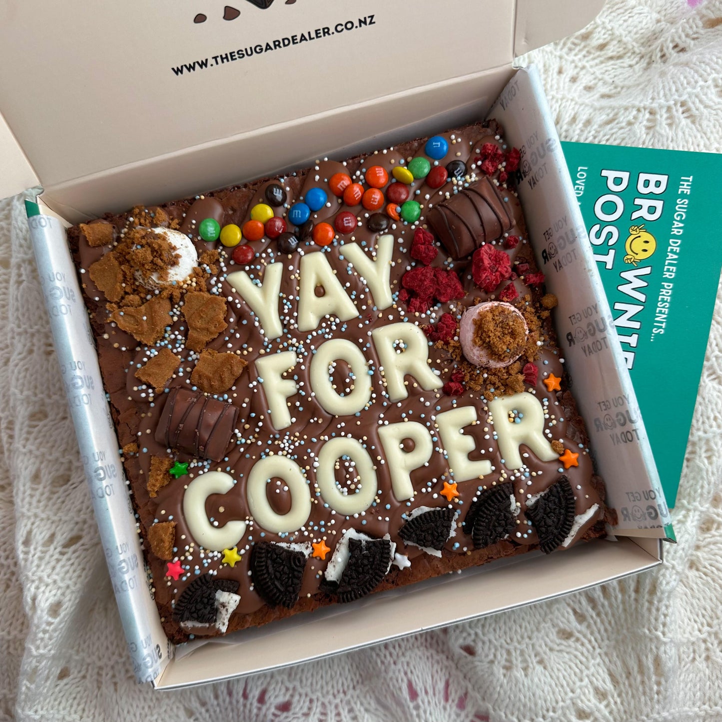 Custom message loaded brownie