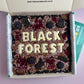 Custom message black forest brownie