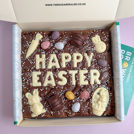 Custom message Easter brownie