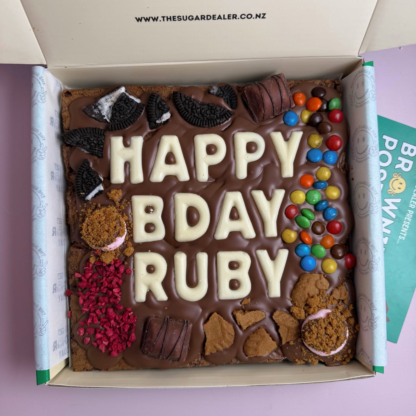 Custom message loaded brownie