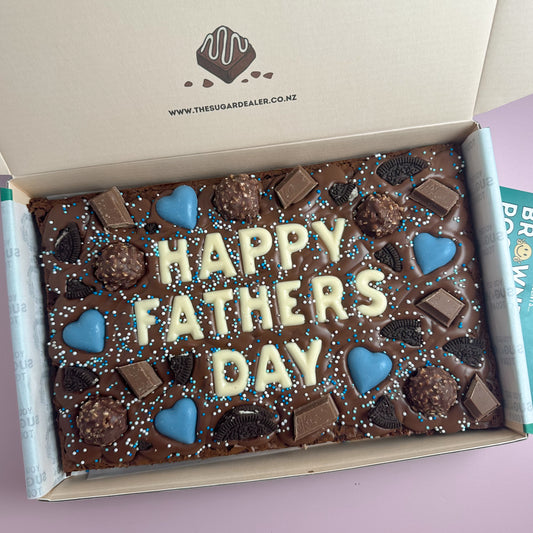 Mega custom message fathers day brownie