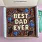 Custom message fathers day brownie