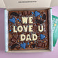 Custom message fathers day brownie