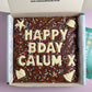Custom message birthday brownie