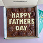 Custom message chocolate fiend brownie