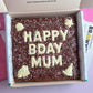 Custom message birthday brownie