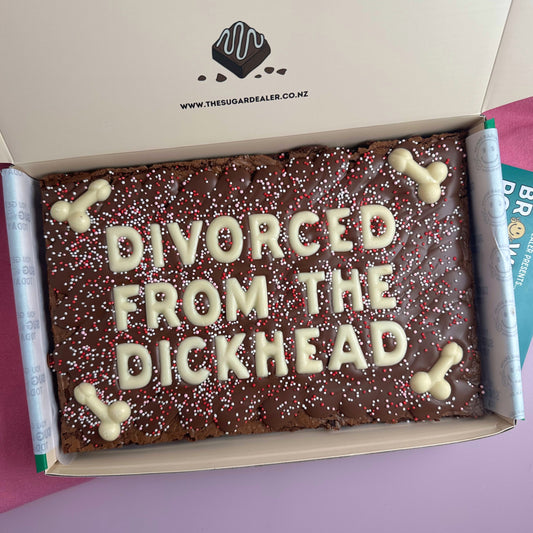 Mega custom message dick brownie