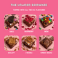 What's on the loaded brownie? There's oreo, freezedried raspberry, M&M, biscoff pieces, s'mores and Kinder bueno!